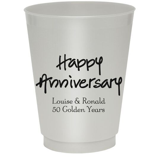 Studio Happy Anniversary Colored Shatterproof Cups